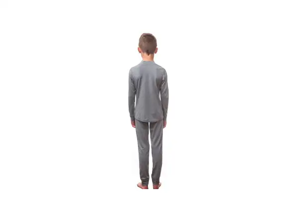 Sensor Merino Active set juniorské tričko dlhý rukáv + nohavice šedá