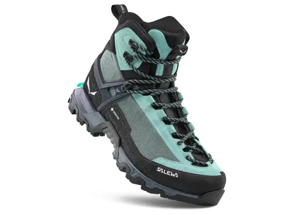 Salewa Mountain Trainer 3 Tech Mid GTX dámske turistické topánky Willow/Orion Blue