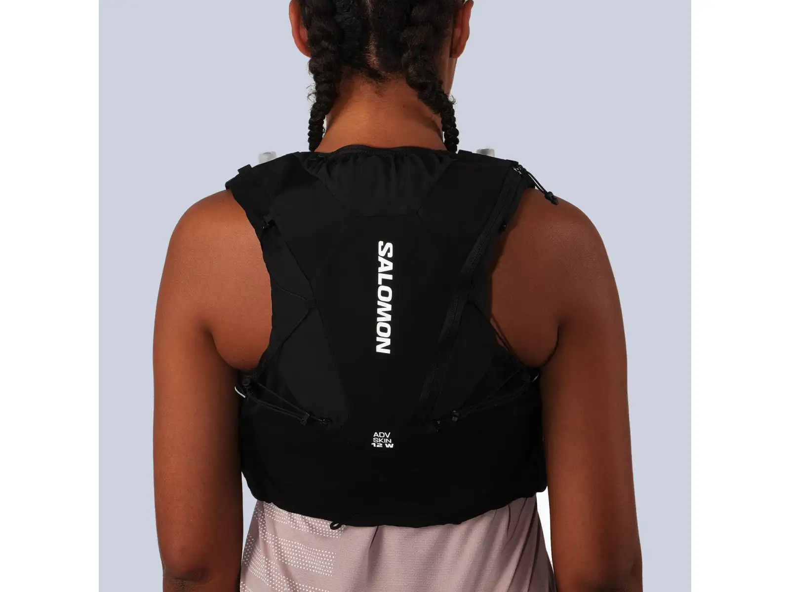 Salomon ADV Skin 12 Set dámska bežecká vesta Black/Asphalt