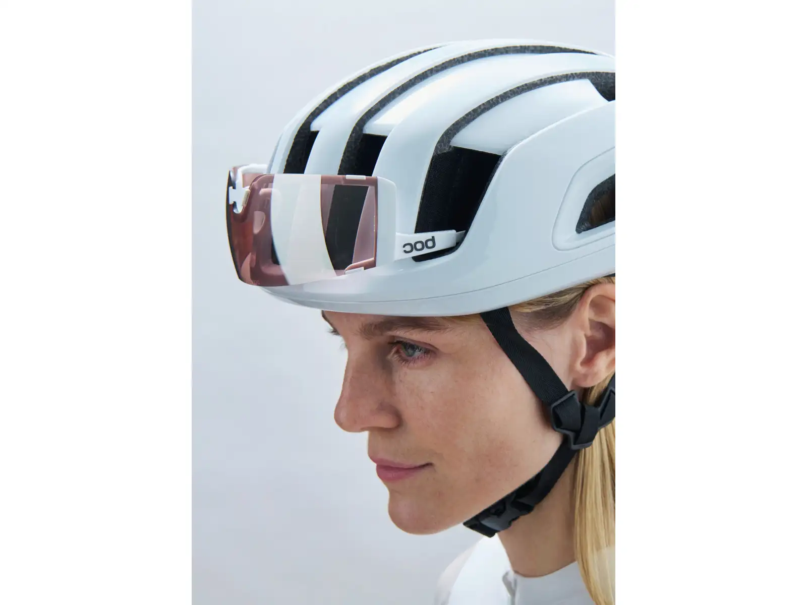 POC Cytal cestná prilba Hydrogen White/Uranium Black Matt/Logo