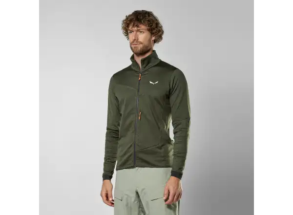 Salewa Sella Crevasse pánska mikina Dark Olive
