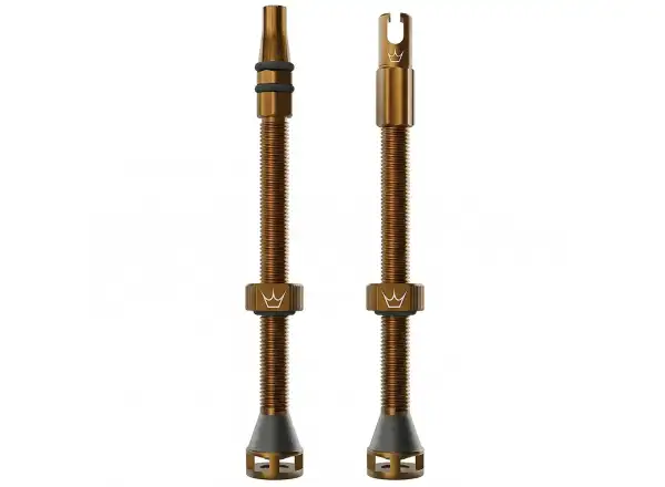 Peatys Holeshot Fast Flow bezdušové ventilky 80 mm Bourbon