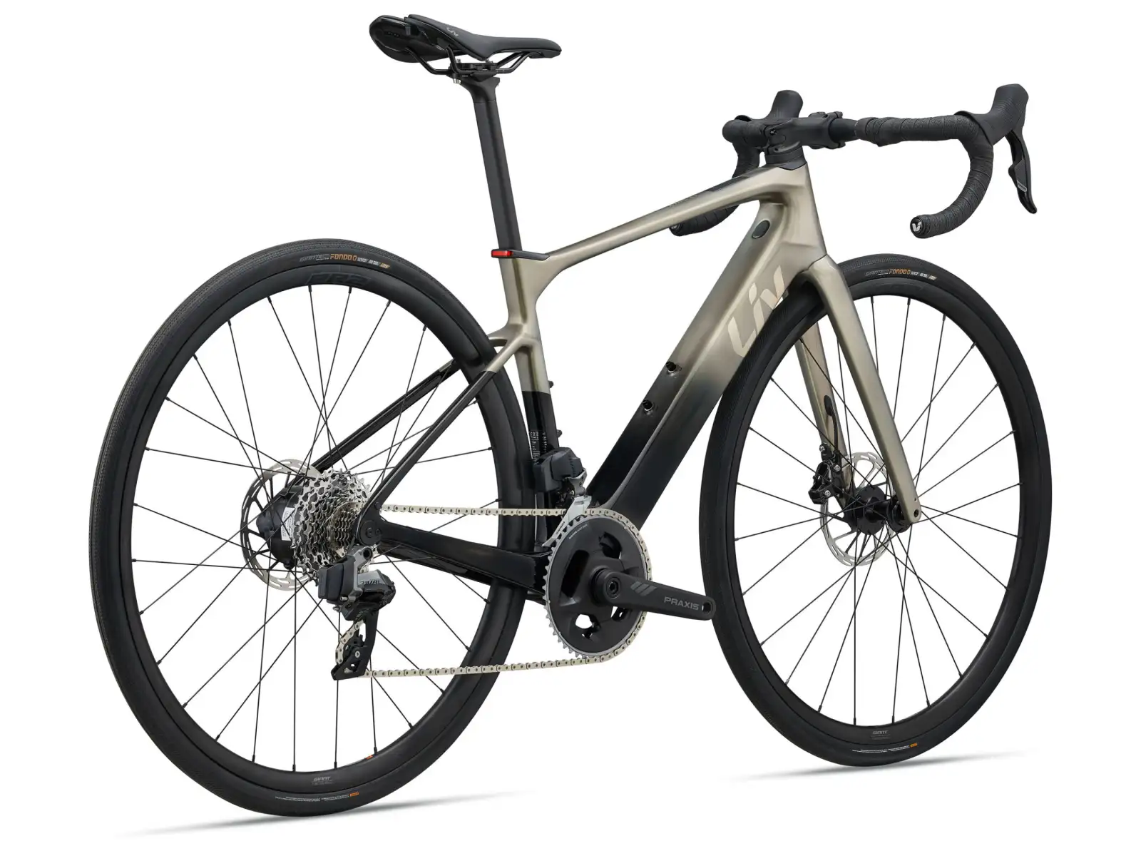 Liv Avail Advanced E+ Elite 2 cestný elektrobicykel Golden Haze