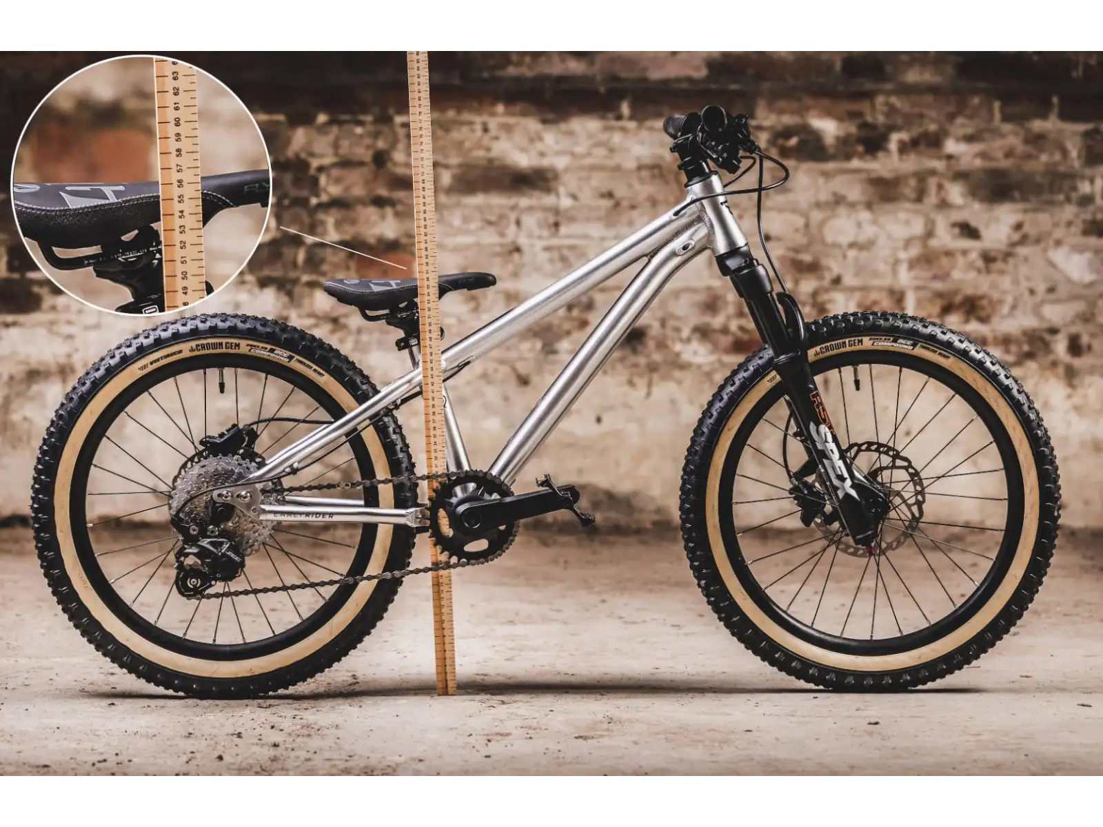Early Rider Hellion 20 detský bicykel Brushed Aluminium