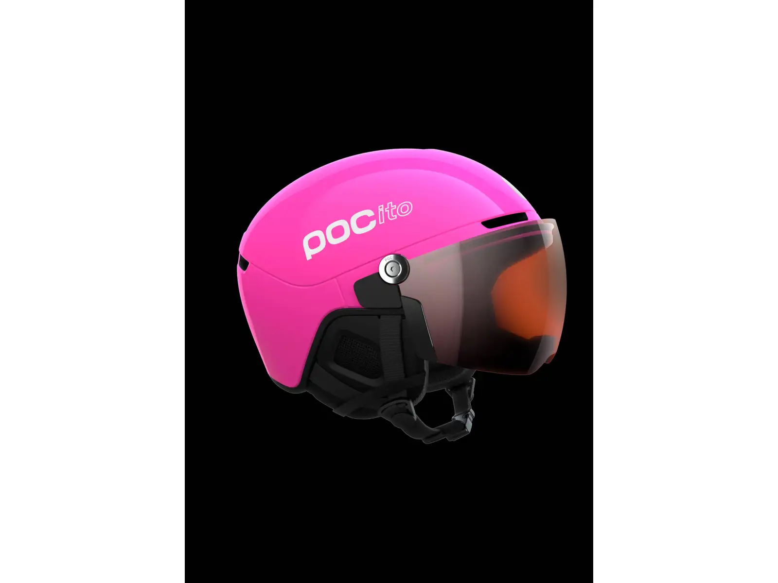 POC POCito Obex Visor detská lyžiarska prilba Fluorescent Pink