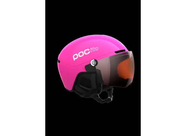 POC POCito Obex Visor detská lyžiarska prilba Fluorescent Pink