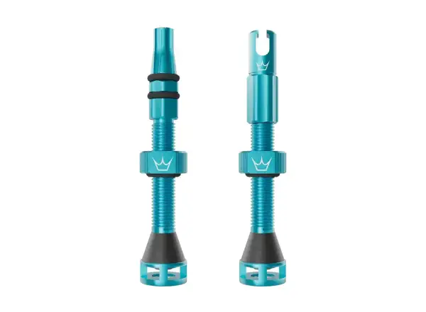 Peatys Holeshot Fast Flow bezdušové ventilky 42 mm Turquoise