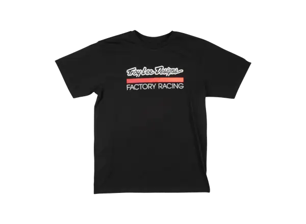 Troy Lee Designs Factory Racing pánske tričko krátky rukáv Black/Red