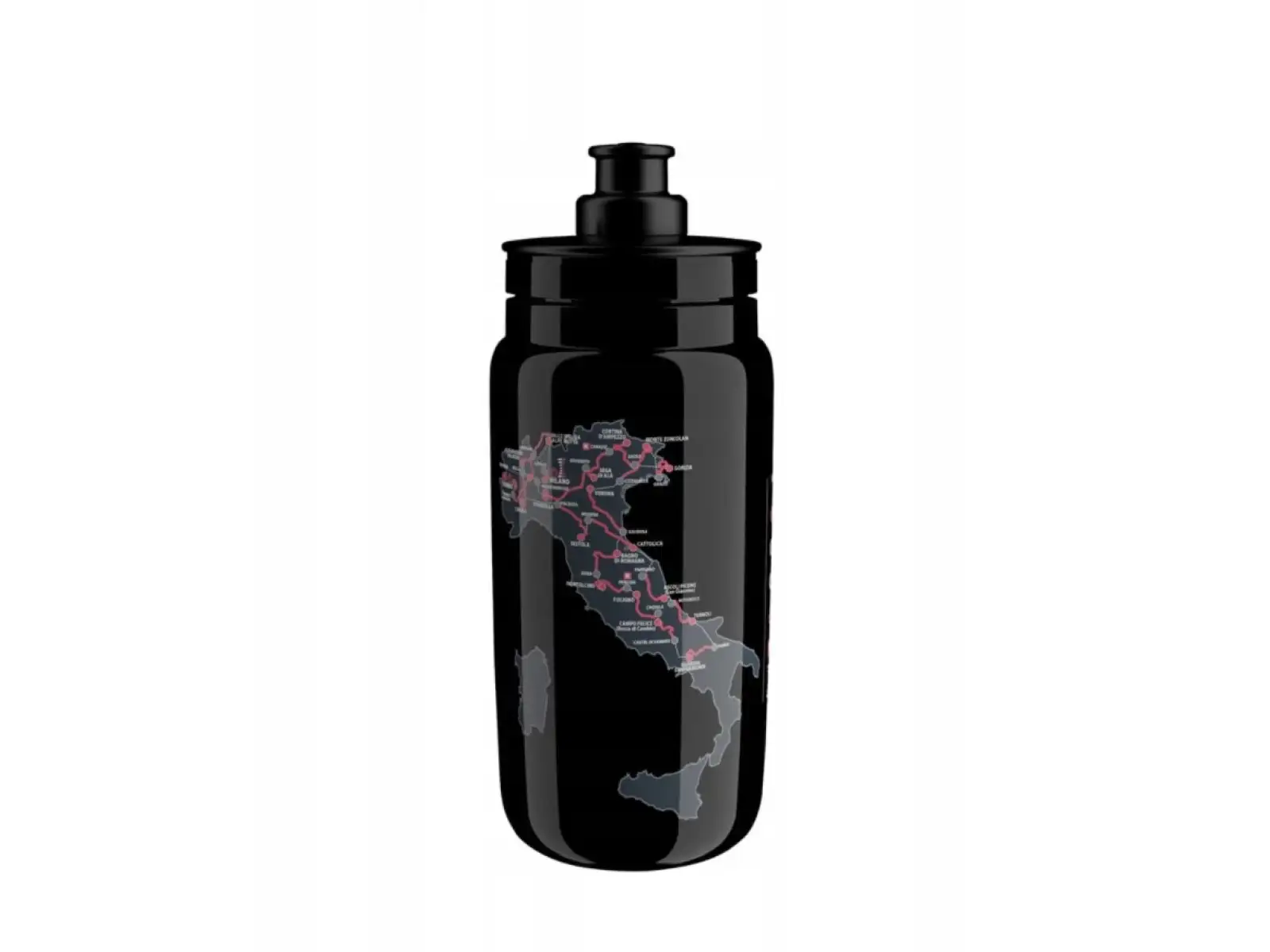 Elite Fly Giro D Italia fľaša 550 ml čierna mapa