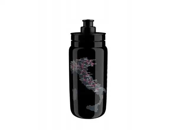 Elite Fly Giro D Italia fľaša 550 ml čierna mapa