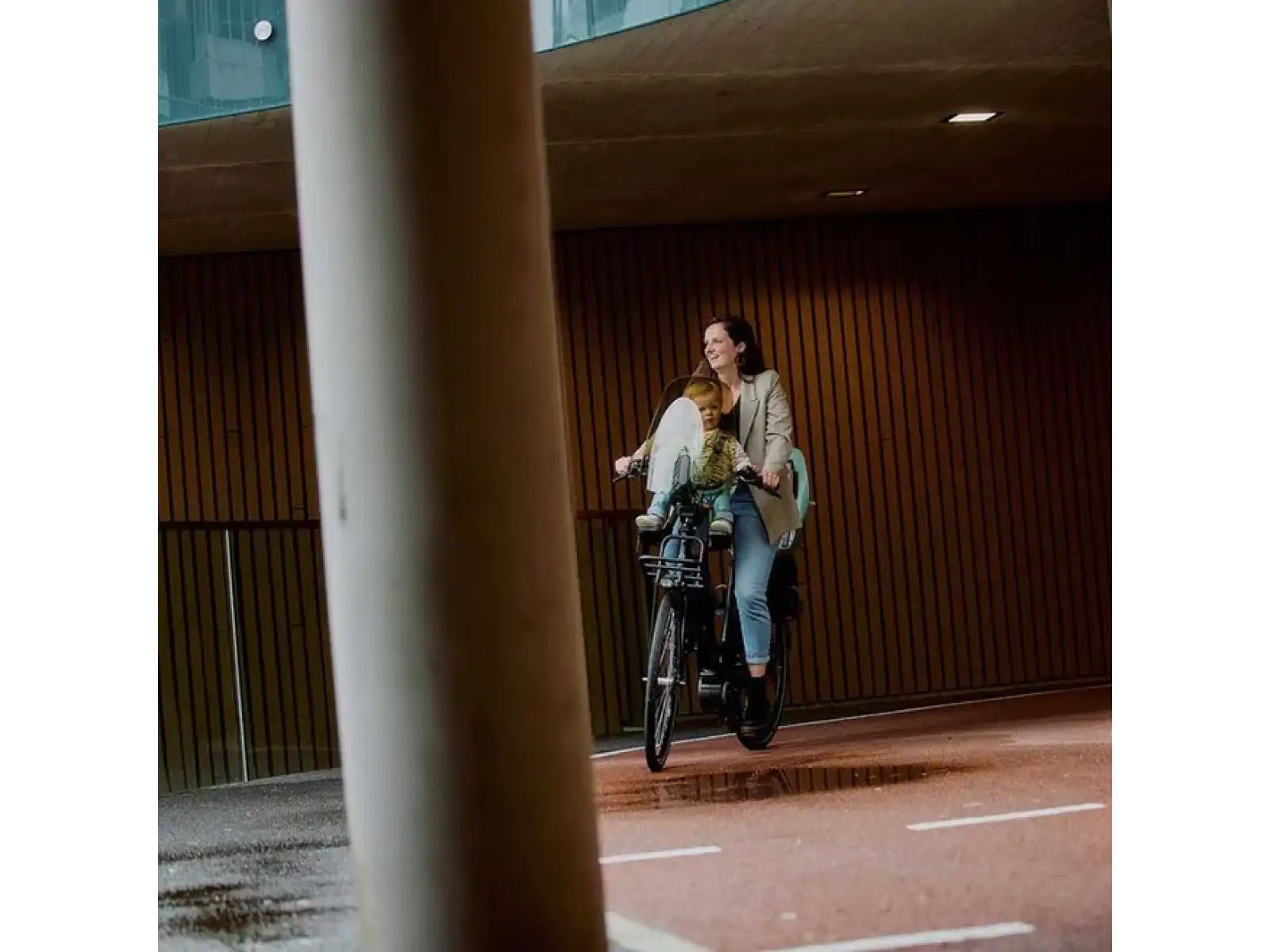 Urban Iki Ta-ke predná sedačka s MTB/ATB adaptérom Icho Green/Kurumi Brown