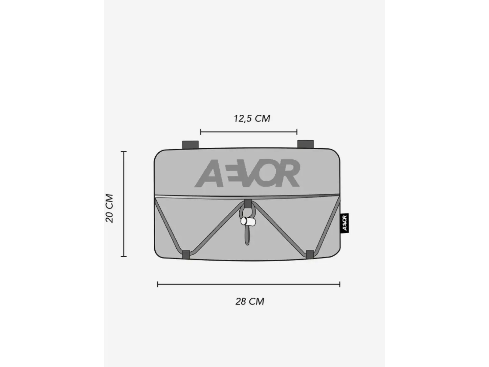 Aevor Bar Bag taštička cez rameno/ľadvinka/cyklo riadítka Proof Retro Blue