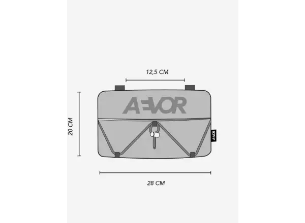 Aevor Bar Bag taštička cez rameno/ľadvinka/cyklo riadítka Proof Retro Blue