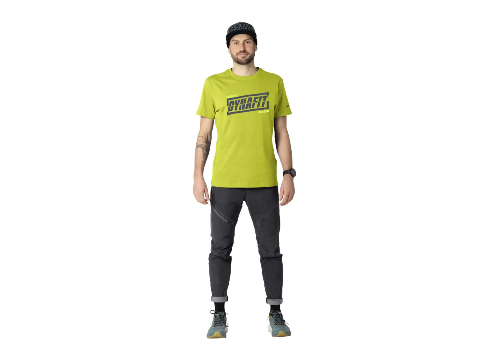 Dynafit Graphic Cotton pánske tričko krátky rukáv Golden Lime