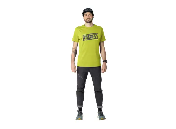 Dynafit Graphic Cotton pánske tričko krátky rukáv Golden Lime