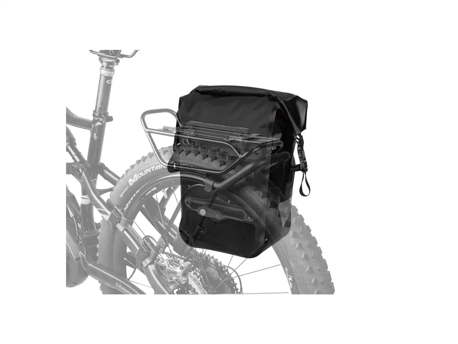 Taška na nosič Topeak Pannier Drybag 24 l čierna