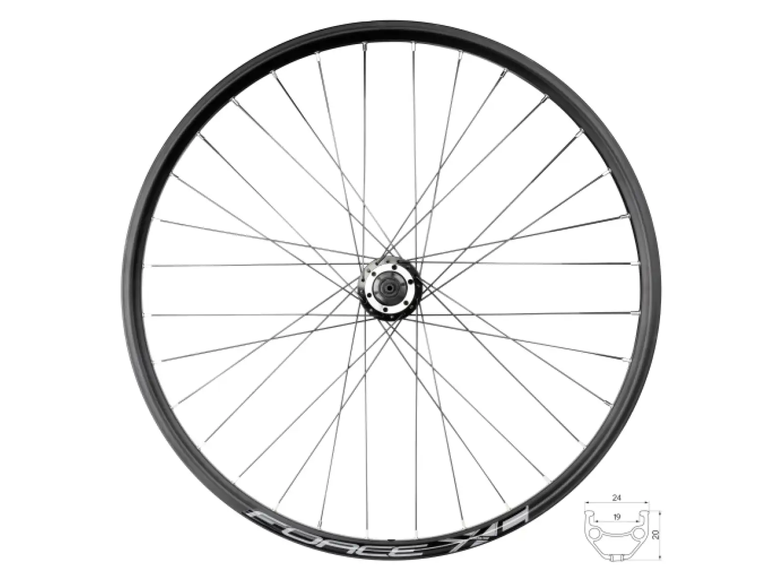 Force XC Disc 26" zadné vypletené koleso F804333-6d 32 dier