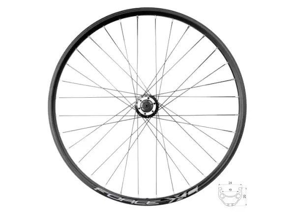 Force XC Disc 26" zadné vypletené koleso F804333-6d 32 dier