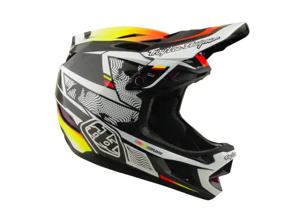 Troy Lee Designs D4 Carbon MIPS prilba Lined up Black