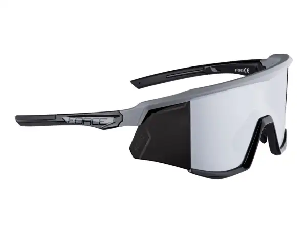 Force Sonic cyklistické okuliare šedé/čierne, čierne zrkadlové sklá