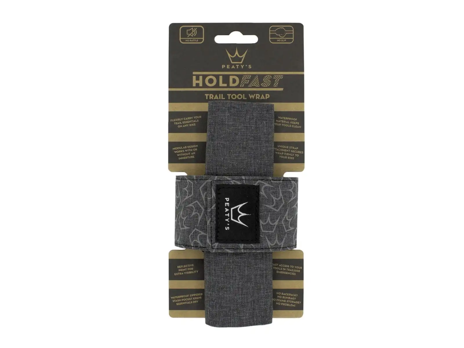 Peatys Holdfast trail tool wrap páska na rám slate grey