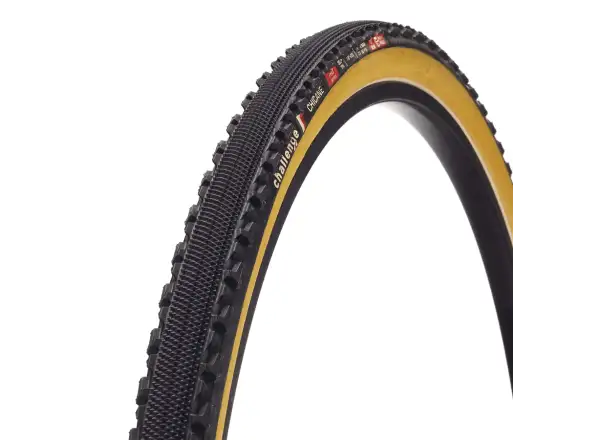 Challenge Chicane TLR Pro 28" cyklokrosový plášť Black/Tan