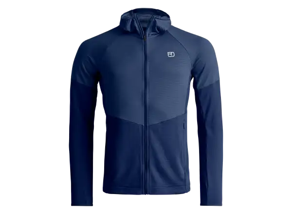 Ortovox Fleece Light Grid Hoody pánska mikina Deep Ocean