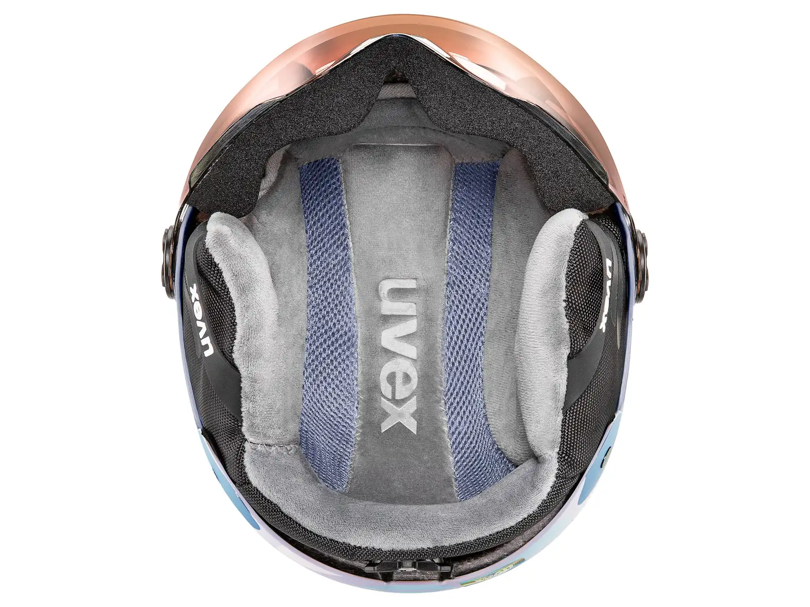Uvex Rocket Jr Visor lyžiarska prilba cool lavender abstract matt