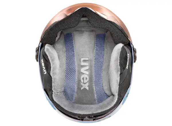 Uvex Rocket Jr Visor lyžiarska prilba cool lavender abstract matt