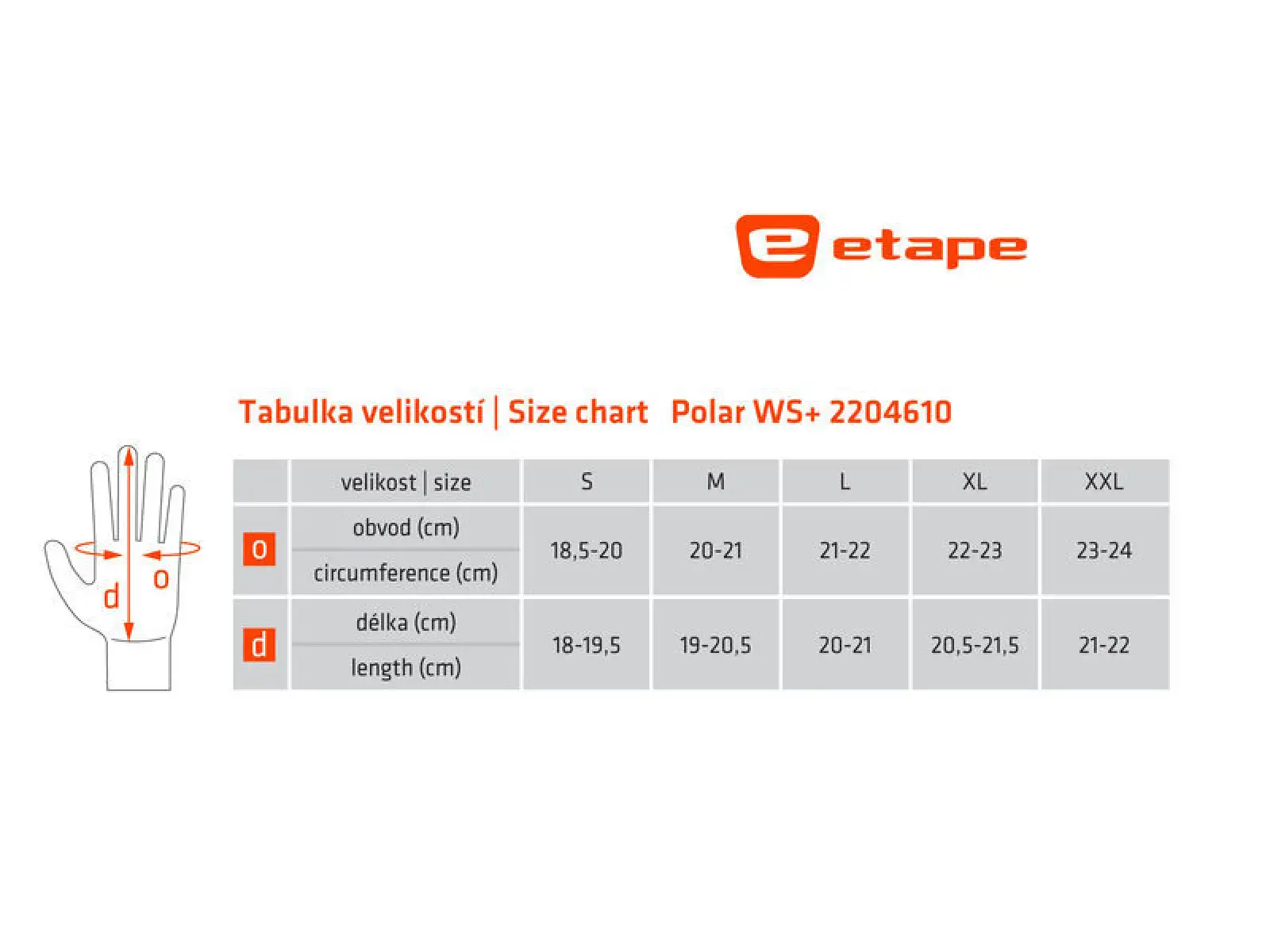 Etape Polar WS+ pánske zimné rukavice čierna