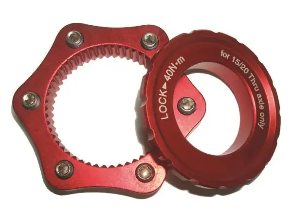A2Z CLK Centerlock-6dier 15 mm adaptér červená