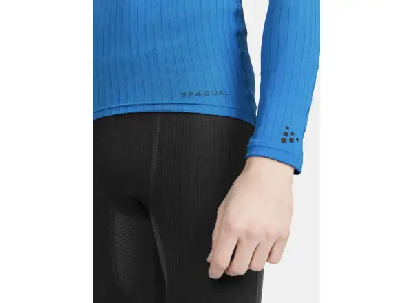 Craft Active Extreme X Zip pánske triko dlhý rukáv modrá
