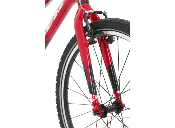 Rock Machine Thunder 24 detský bicykel Gloss červená/biela/čierna