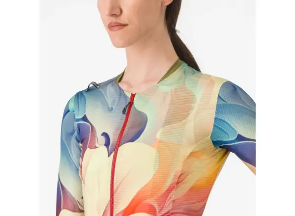 Castelli Unlimited Pro dámsky dres krátky rukáv Multicolor Green