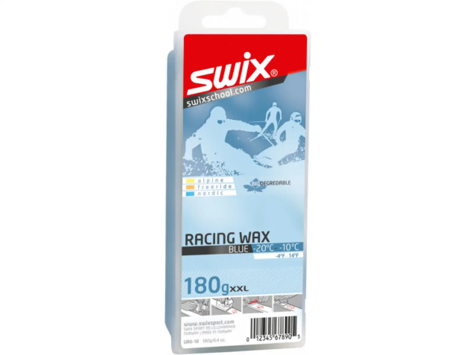Swix závodný vosk UR6 modrý 180 g