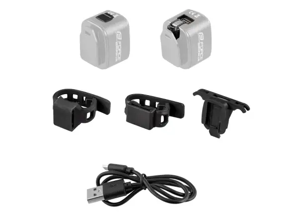 Force Flea 200LM univerzálny blikač USB čierna