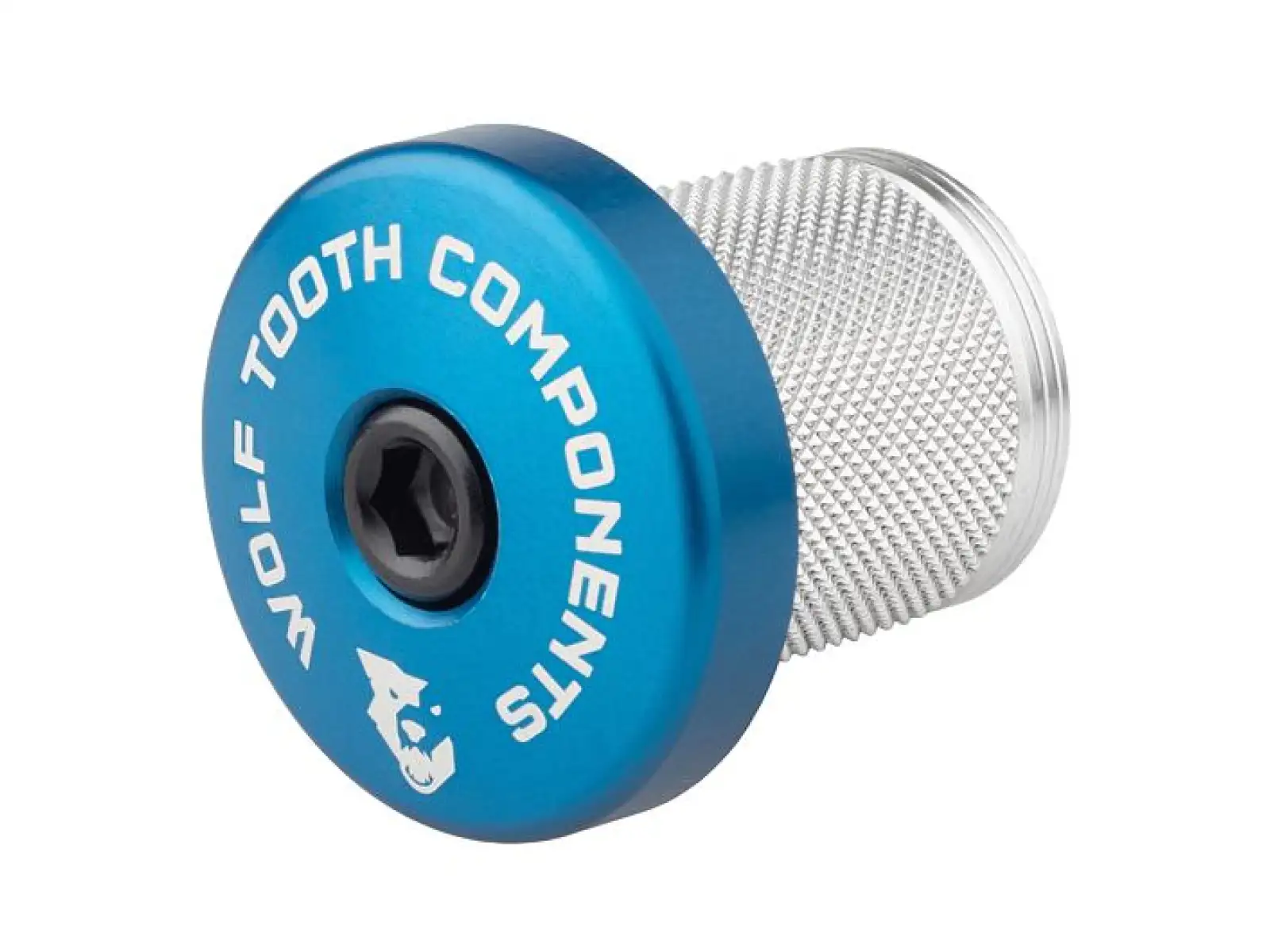 Wolf Tooth COMPRESSION PLUG ježko do karbónového stĺpiku 1 1/8" modrá