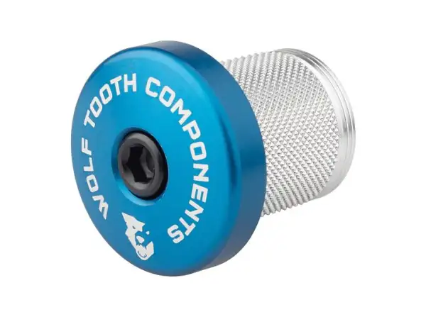 Wolf Tooth COMPRESSION PLUG ježko do karbónového stĺpiku 1 1/8" modrá