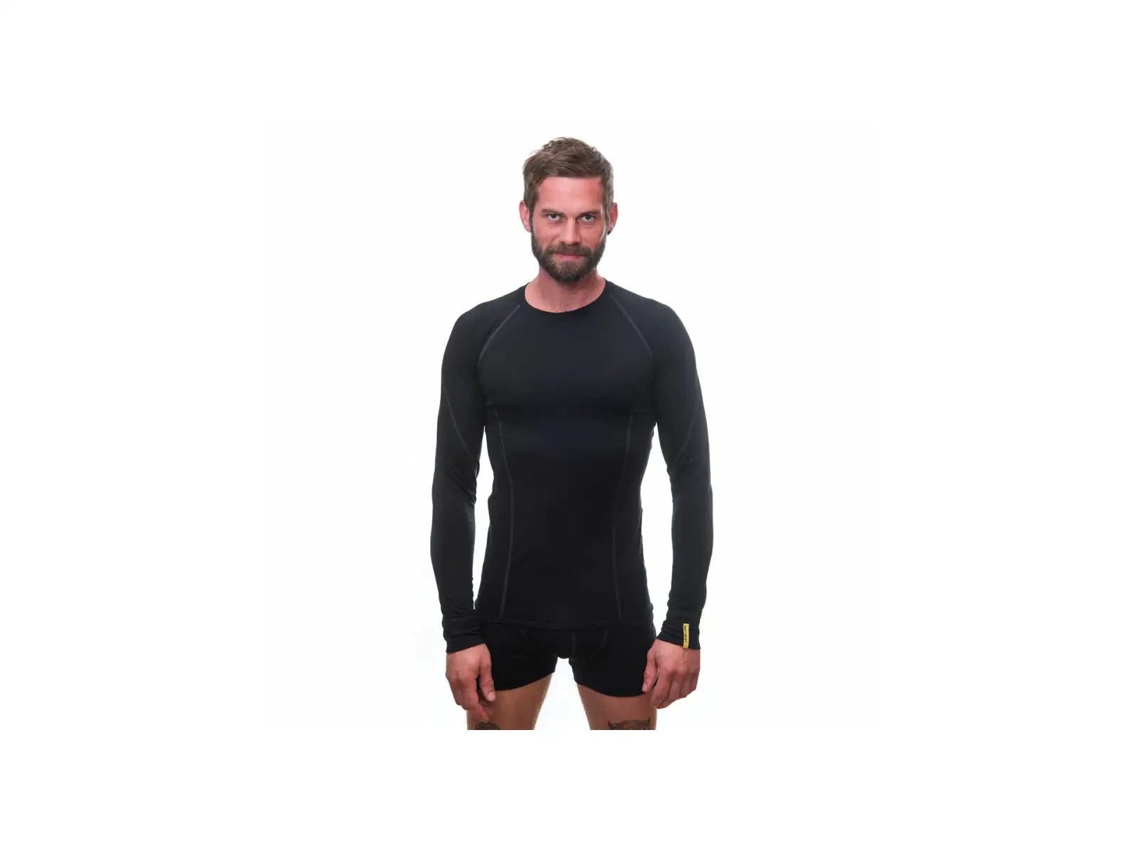 Sensor Merino Active pánske triko dlhý rukáv čierna