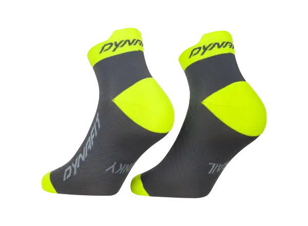 Dynafit Trail Short bežecké ponožky Cinder/Ultra Yellow