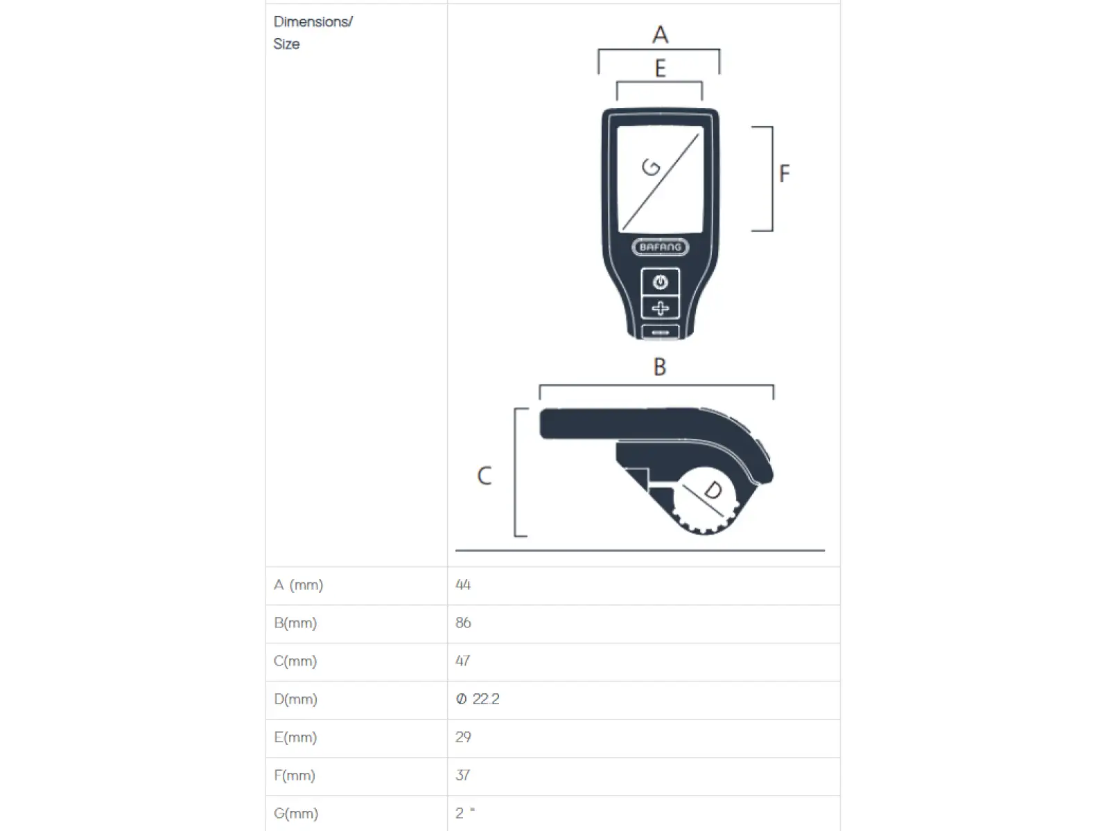 Bafang displej DP C230 CAN
