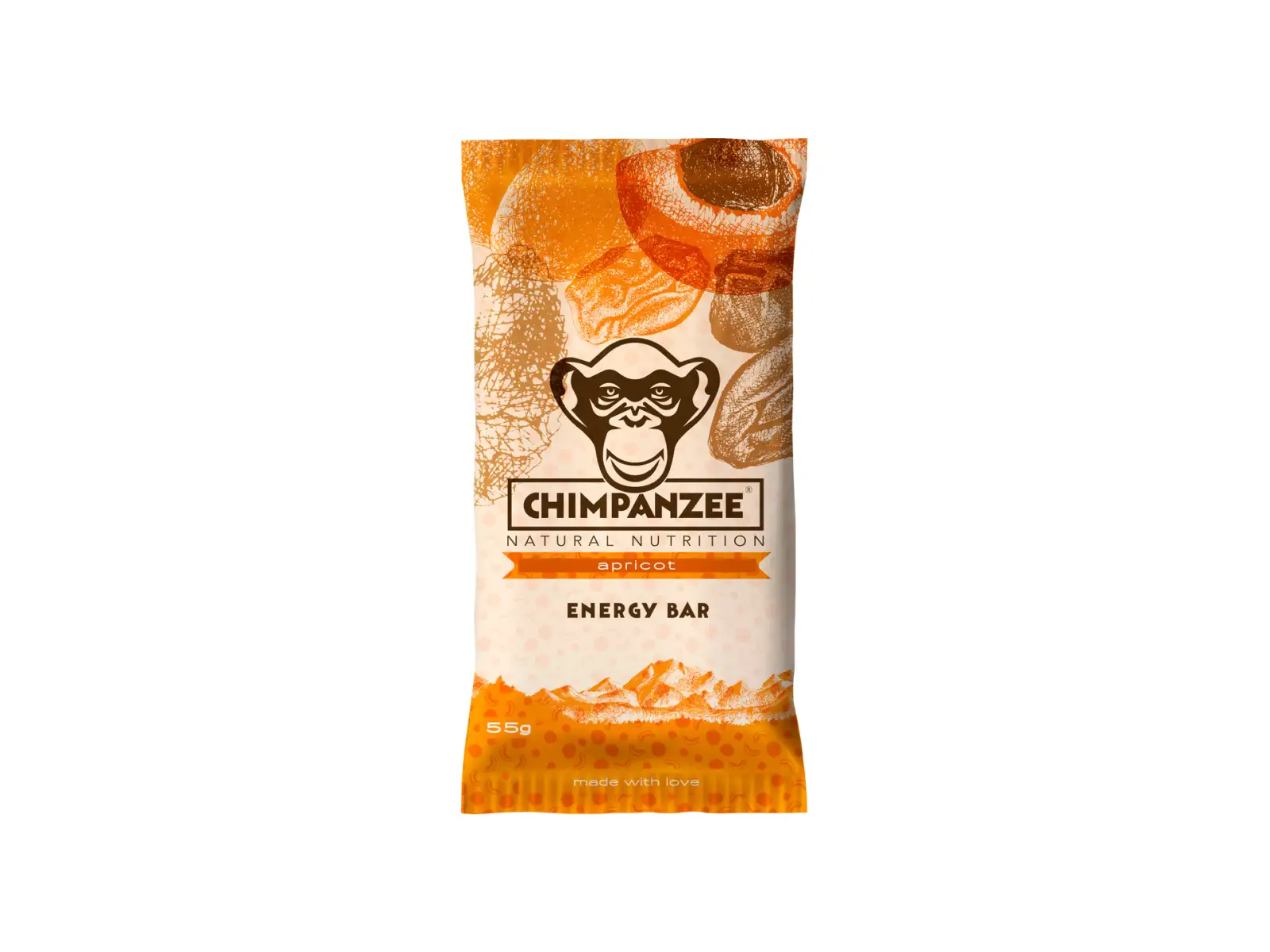 Chimpanzee Energy Bar tyčinka Apricot 55 g