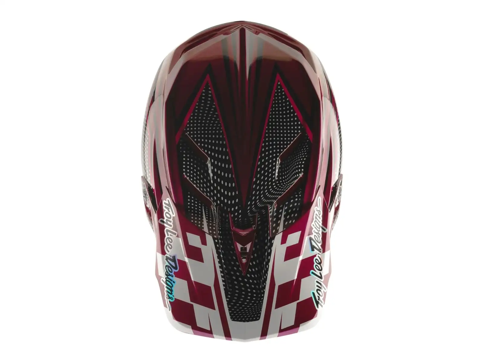 Troy Lee Dsigns x SRAM D4 Carbon prilba Radioscape Black/Berry