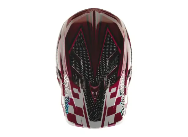 Troy Lee Dsigns x SRAM D4 Carbon prilba Radioscape Black/Berry