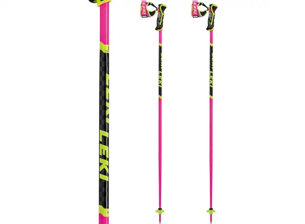 Zjazdové palice Leki WCR TBS SL 3D neonpink/black/neonyellow