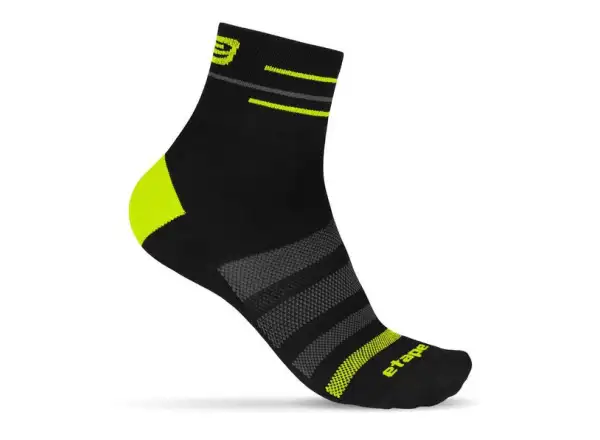 Etape Sox ponožky čierna/žltá fluo