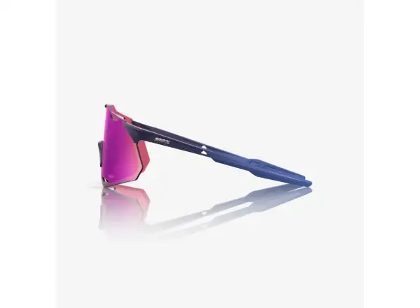 100% Hypercraft XS okuliare Satin Storm Metallic/Purple Multilayer Mirror