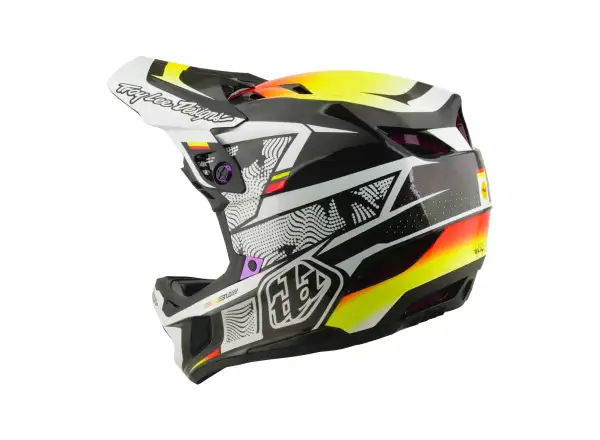 Troy Lee Designs D4 Carbon MIPS prilba Lined up Black