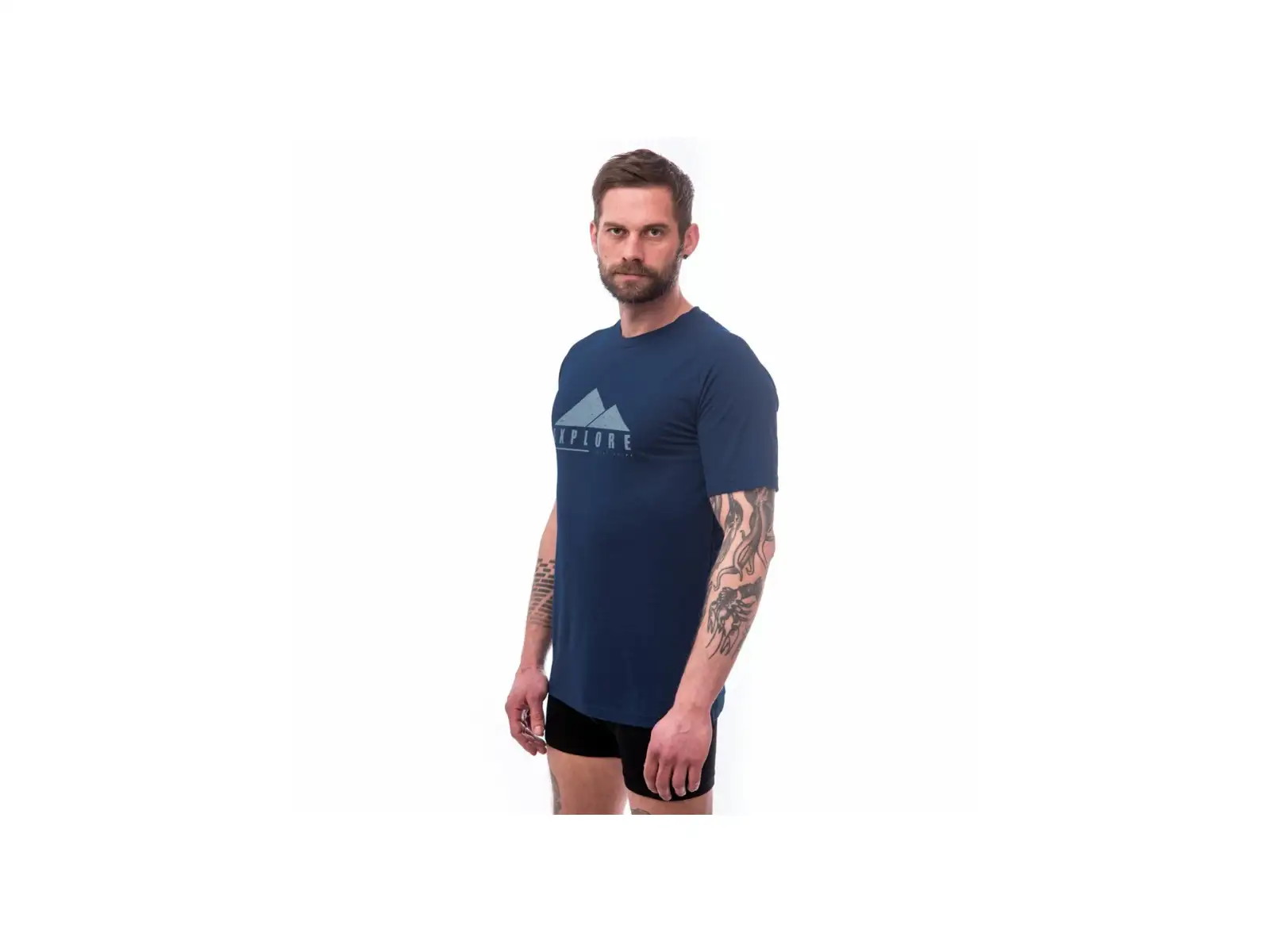 Sensor Merino Air PT Explore pánske tričko krátky rukáv tmavo modrá