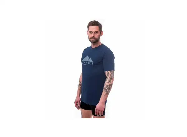 Sensor Merino Air PT Explore pánske tričko krátky rukáv tmavo modrá